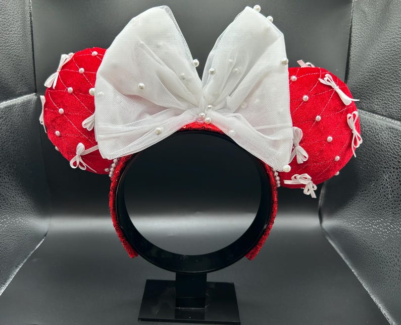 Coquette Pearl Ears &mdash; handmade ear headband by Cluless Designs