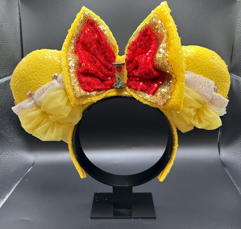 Enchanted Rose Ears &mdash; handmade ear headband by Cluless Designs