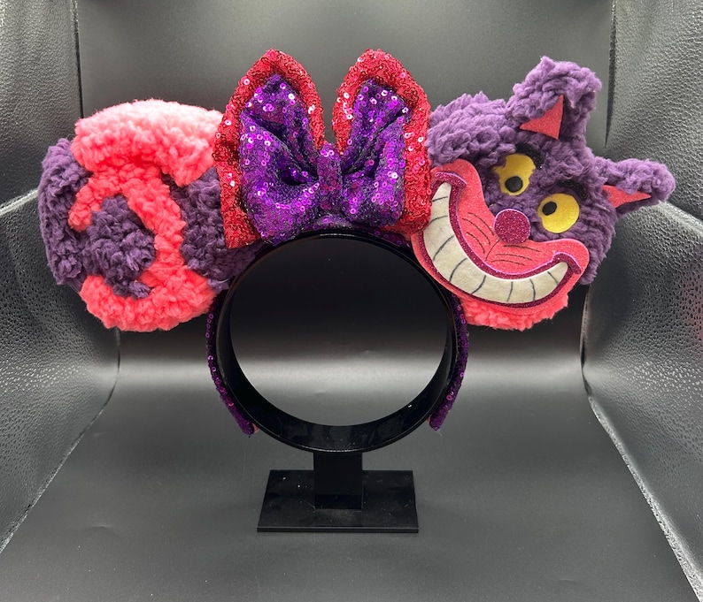 Grinning Cat Ears &mdash; handmade ear headband by Cluless Designs