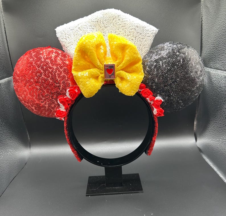 Queen of Hearts Light-Up Ears &mdash; handmade ear headband by Cluless Designs