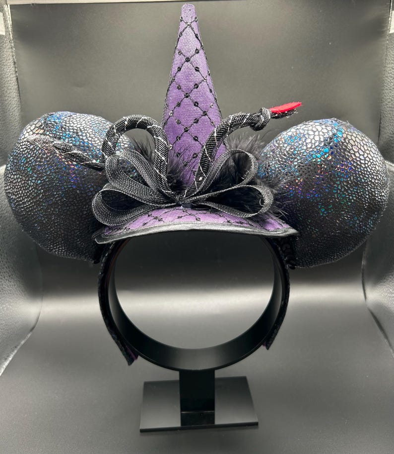 Serpent Witch Hat Ears &mdash; handmade ear headband by Cluless Designs