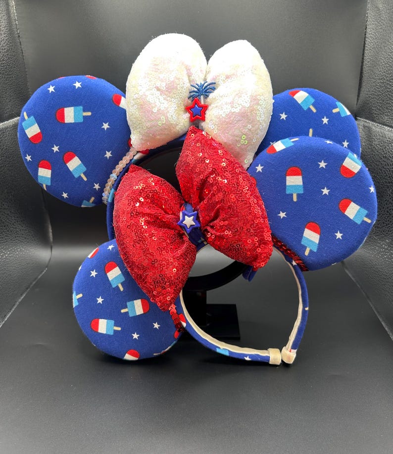 Star-Spangled Popsicle Light-Up Ears &mdash; handmade ear headband by Cluless Designs